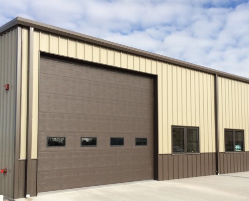 Thermal commercial garage door.